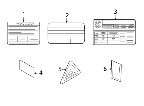 Labels for 2014 Kia Sedona #0