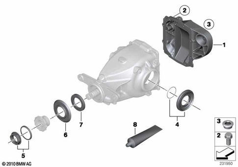 Rear-Axle-Drive Parts for 2014 BMW X3 28dX #0