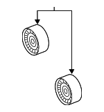 95510211921 - Cooling System: Idler Pulley for Porsche: Cayenne Image
