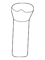 2956754 - Body: Lock Knob for Dodge: B150, B1500, B250, B2500, B350, B3500, Ram 1500 Van, Ram 2500 Van, Ram 3500 Van Image