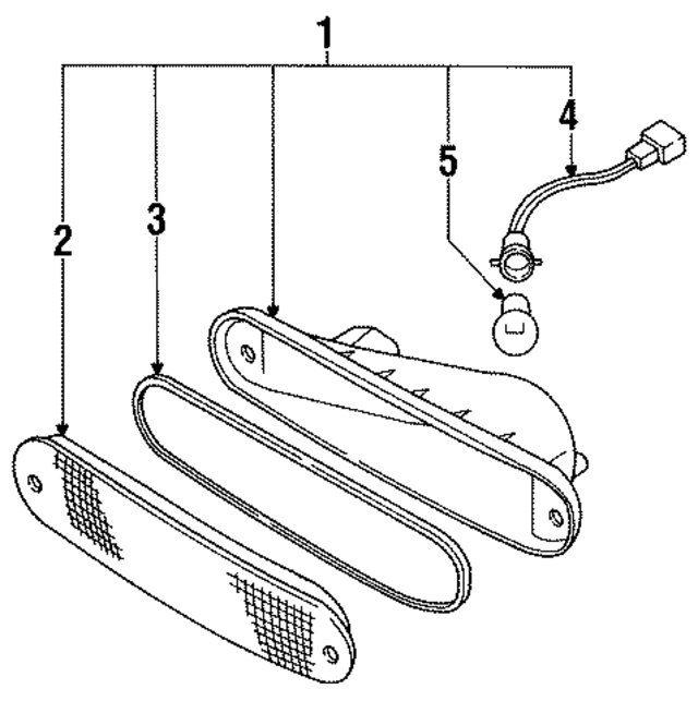 B613066Y00 - : Park Lamp Assembly for Nissan: NX Image