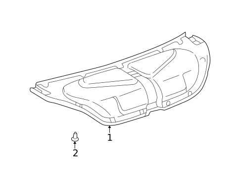 Interior Trim - Trunk for 1999 Toyota Solara #0