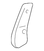 81377S9VA01ZB - Body: Recline Cover for Honda: Pilot Image