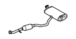 17430F2190 - : Muffler &amp; Pipe Assembly for Toyota Image