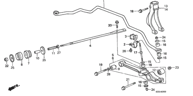Front Lower Arm for 1986 Honda Accord #0