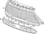85105467 - : Lower Grille for Buick: Enclave Image