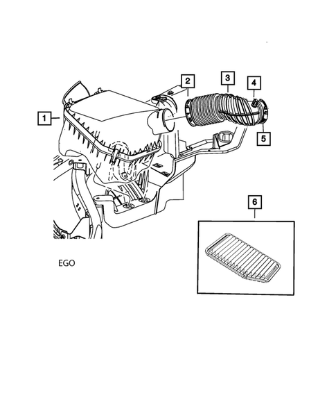 Air Cleaner for 2010 Jeep Wrangler #0