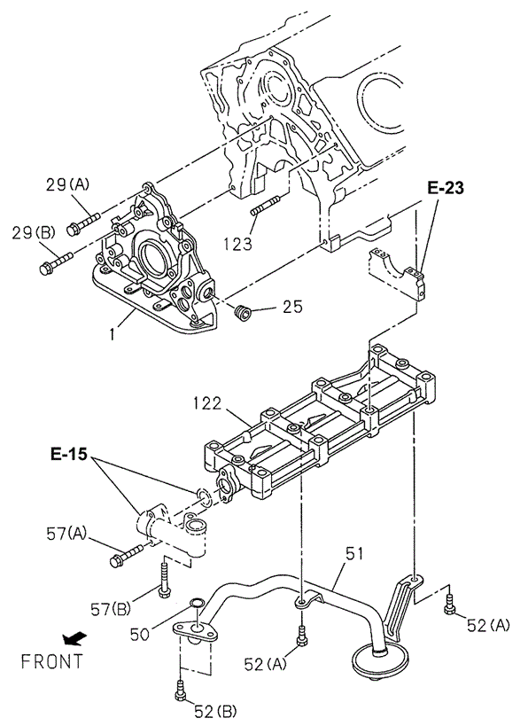 Oil Pump - Oil Strainer for 2000 Honda Passport #0