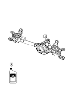 68031617AA - Front Axle; American Axle 235 MM Dual Rear Wheels; Differential and Drive Line: Service Front Axle for Mopar Image