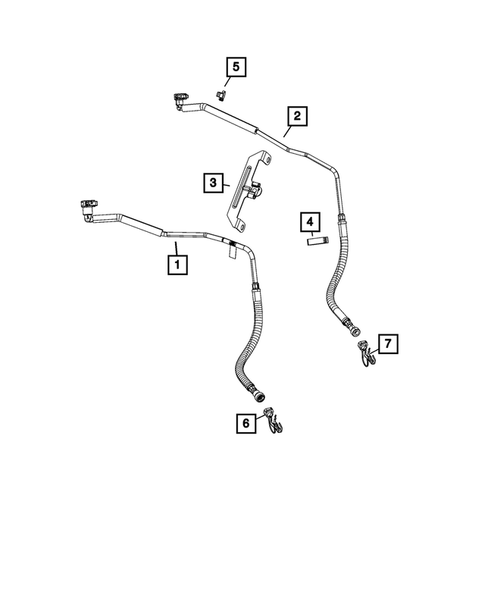 Fuel Lines and Tubes for 2023 Ram 2500 #1