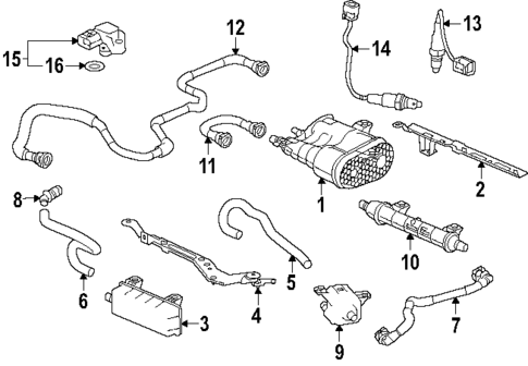Emission Components for 2025 Honda Civic #1