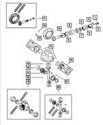 5072265AB - Front Suspension &amp; Drive: Drive Pinion Seal for Mopar Image