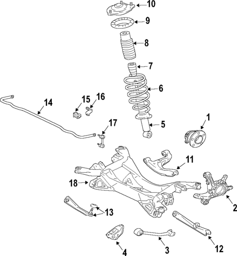 Rear Suspension for 2007 Mitsubishi Galant #0