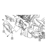 56044116AD - Electrical: Starter Shield for Mopar Image