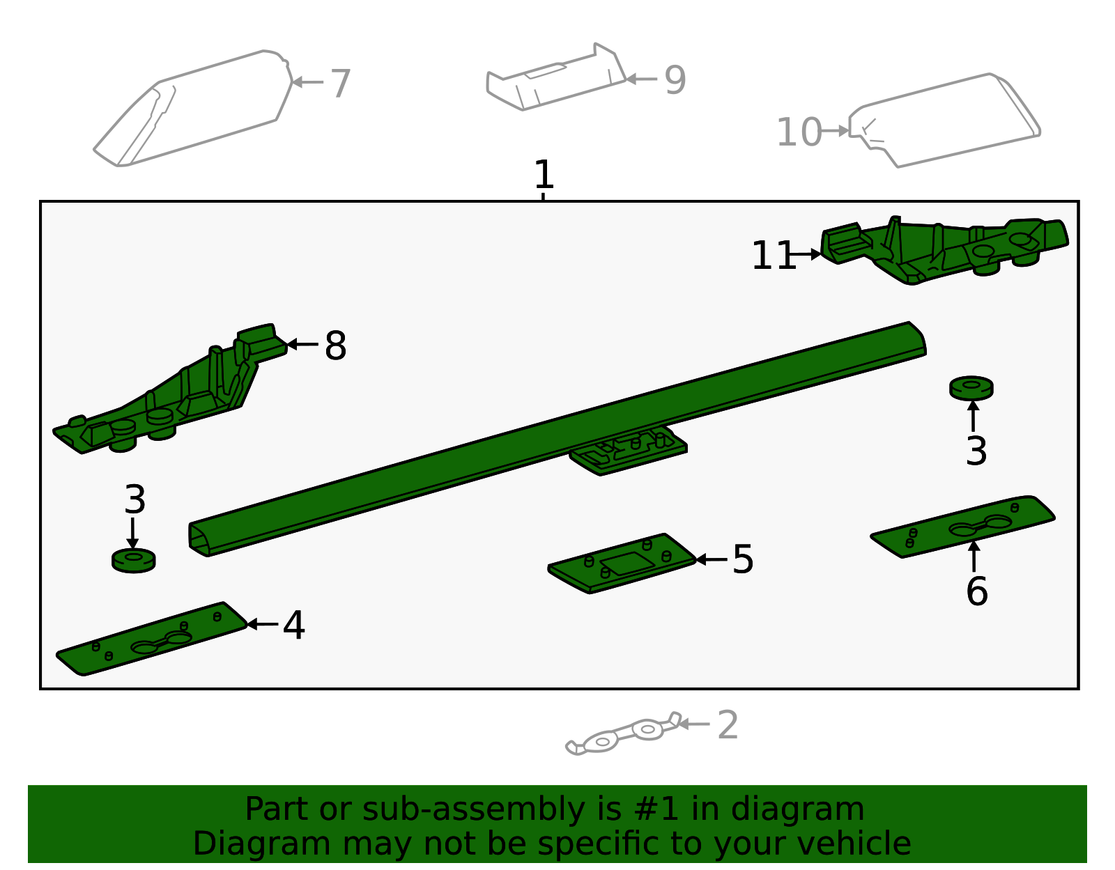 63460-60280 - Luggage Rack 2024-2025 Toyota Land Cruiser | Longo