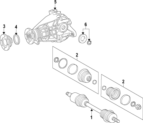 Drive Axles for 2011 Mercedes-Benz R 350 #0