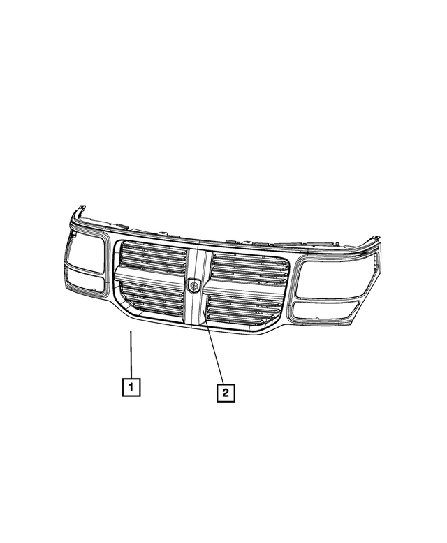 1EY99SW1AE - Exterior Ornamentation: Radiator Grille for Mopar Image