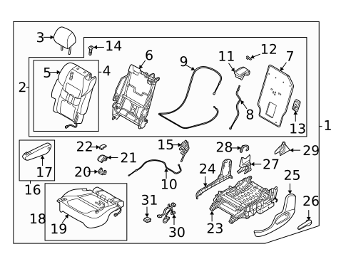 Second Row Seats for 2023 Mazda CX-9 #1