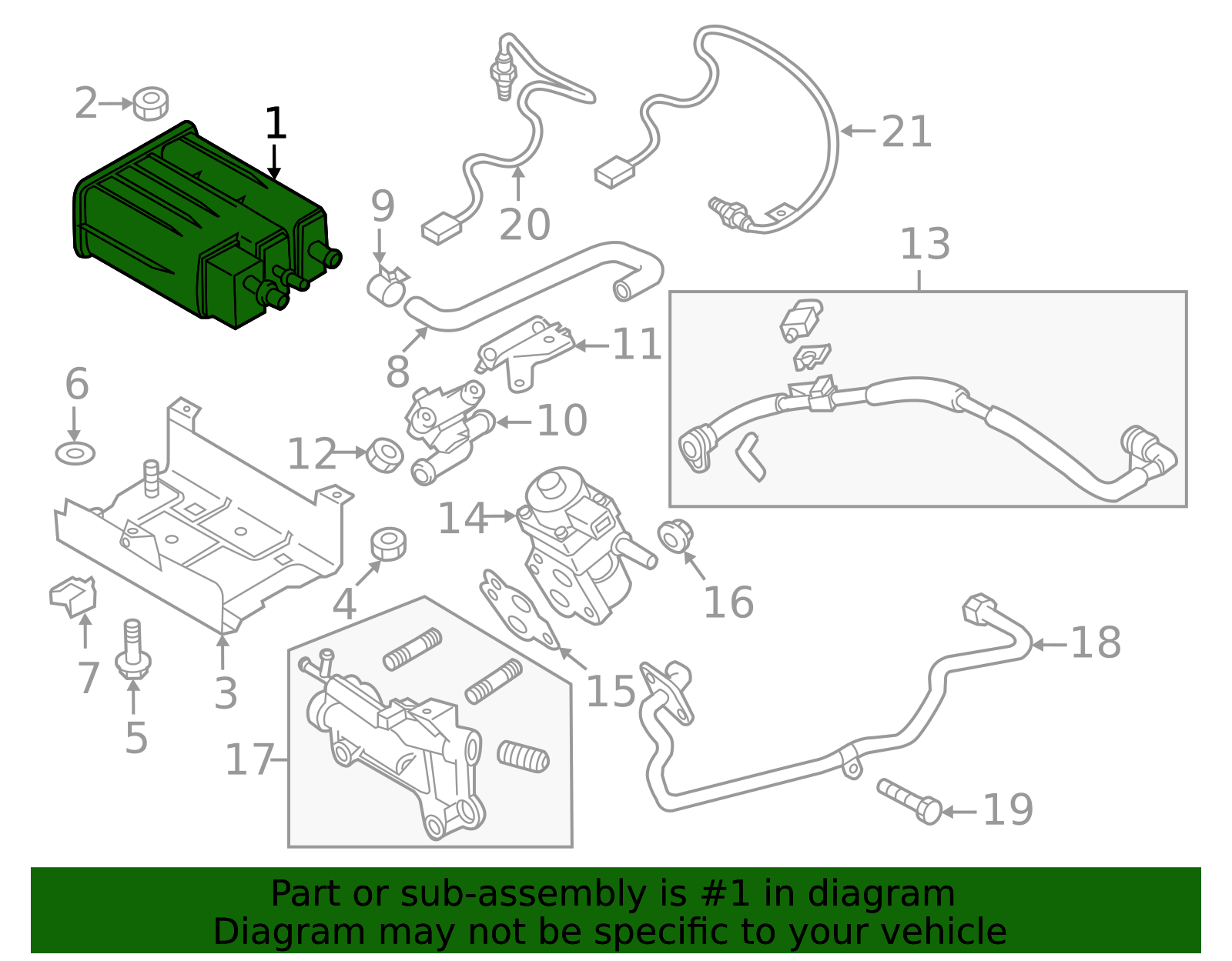 ZYE9-13-970 - Vapor Canister 2011-2014 Mazda 2 | Mazda-Parts
