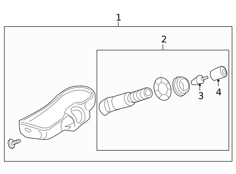 Tire Pressure Monitor Components for 2014 GMC Terrain #0