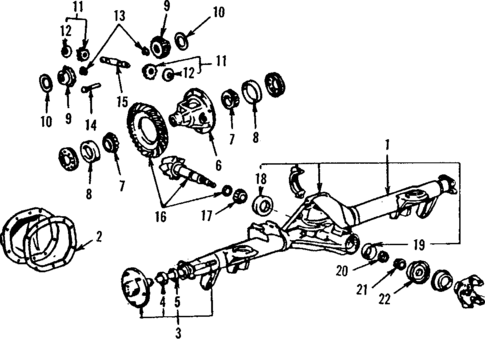 Rear Axle for 1985 Ford Mustang #0