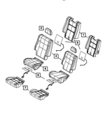 68163747AA - Interior Trim: Seat Back Foam, Left for Dodge: Durango Image