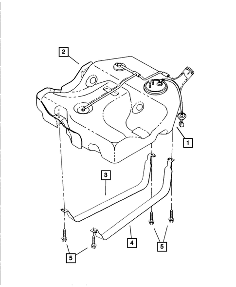 Tank, Fuel for 2006 Chrysler Sebring #0
