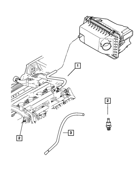 Crankcase Ventilation for 2017 Dodge Journey #0