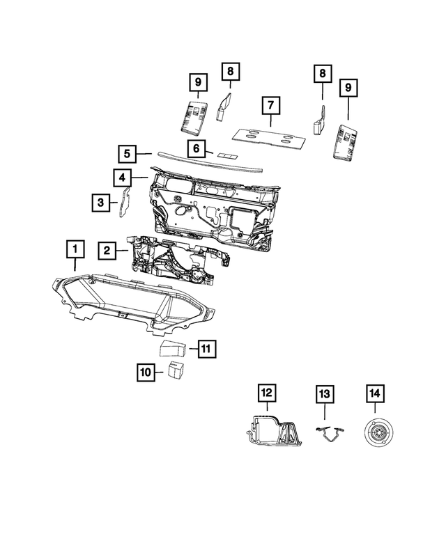 68147993AB - Interior Trim: Hood Insulation, Turbocharger for Mopar Image
