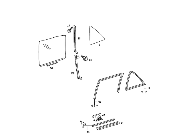 1267350465 - : Sealing Rail for Mercedes-Benz Image