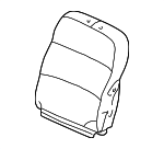 81121S0XA21ZB - : Seat Back Cover for Honda: Odyssey Image