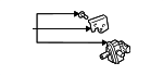 25860F0090 - Emission System: Vacuum Valve for Lexus Image