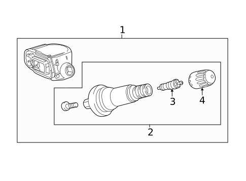 Tire Pressure Monitor Components for 2017 Buick LaCrosse #0