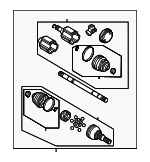 89047674 - Front Drive Axle: Axle Assembly for GM Image