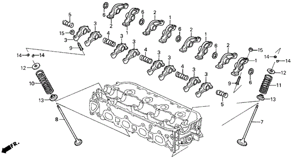 Valve - Rocker Arm (1) for 1995 Honda Prelude #0