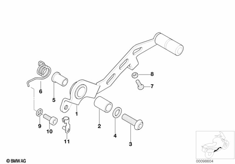Brake Pedal, Connection Linkage for 2000 BMW-Motorrad K 1200 RS #0