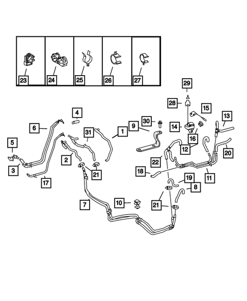 Air Conditioner and Heater Plumbing for 2007 Dodge Sprinter 3500 #0