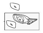 876102V340 - : Mirror Assembly for Hyundai Image