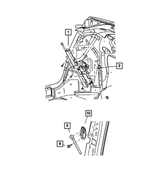 5102214AA - Body Sheet Metal Except Doors: Power Liftgate Clutch And Channel for Mopar Image image