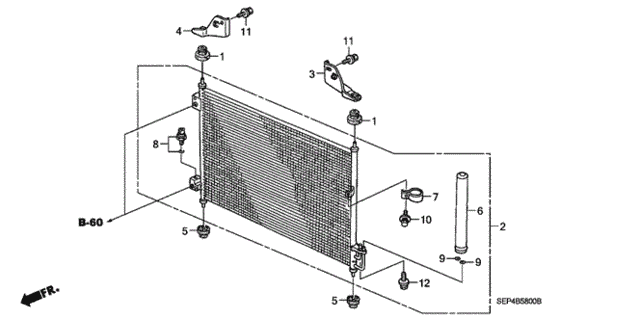 A/C Condenser for 2004 Acura TL #0