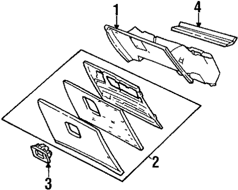 Glove Box for 1995 Ford Crown Victoria #0