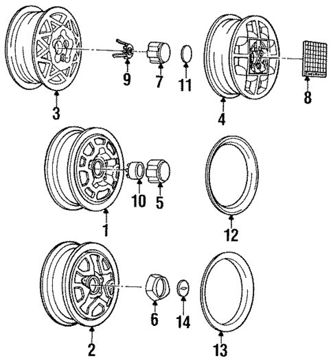 Wheels for 1990 Chevrolet Cavalier #0