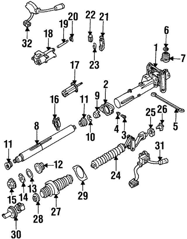 2104620374 - Steering: Jacket Pin for Mercedes-Benz Image