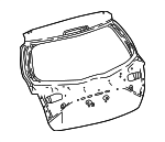 670050D640 - Body: Lift Gate for Toyota: Yaris Image