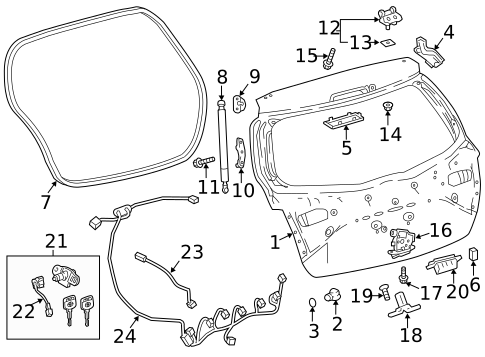 Liftgate for 2018 Toyota Yaris #0