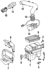 941025 - : Air Cleaner Assembly Clip for Mercedes-Benz Image