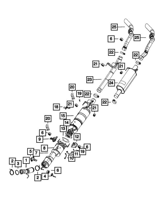 68368536AB - Exhaust: Exhaust Front Pipe for Mopar Image