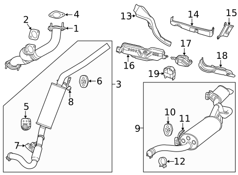 Exhaust Components for 2011 Volkswagen Routan #0