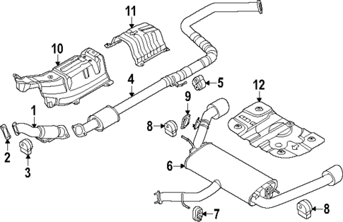 Exhaust Components for 2025 Hyundai Elantra N #0