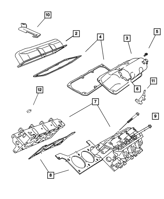 4781019AB - Engine 3.8L Six Cylinder: Cylinder Head Cover for Mopar Image